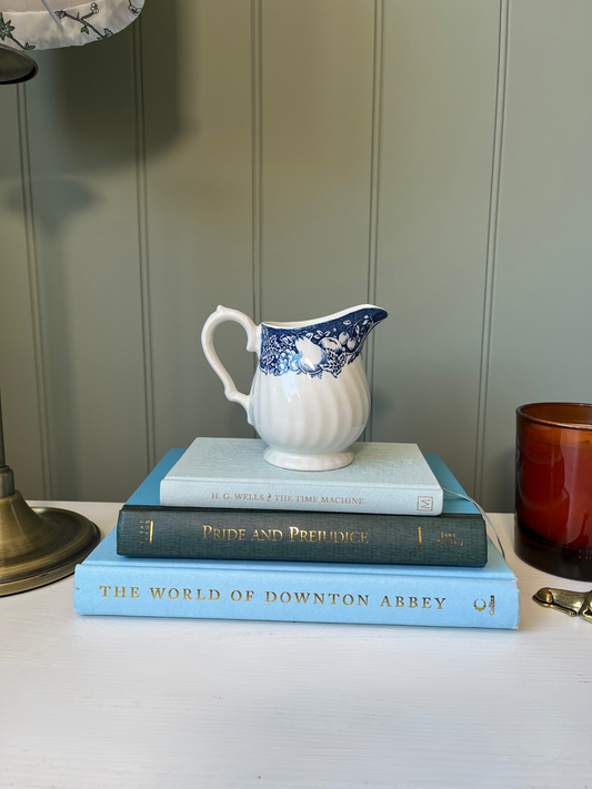 Blue & White Ceramic Vintage Jug Georgian Churchill Collection